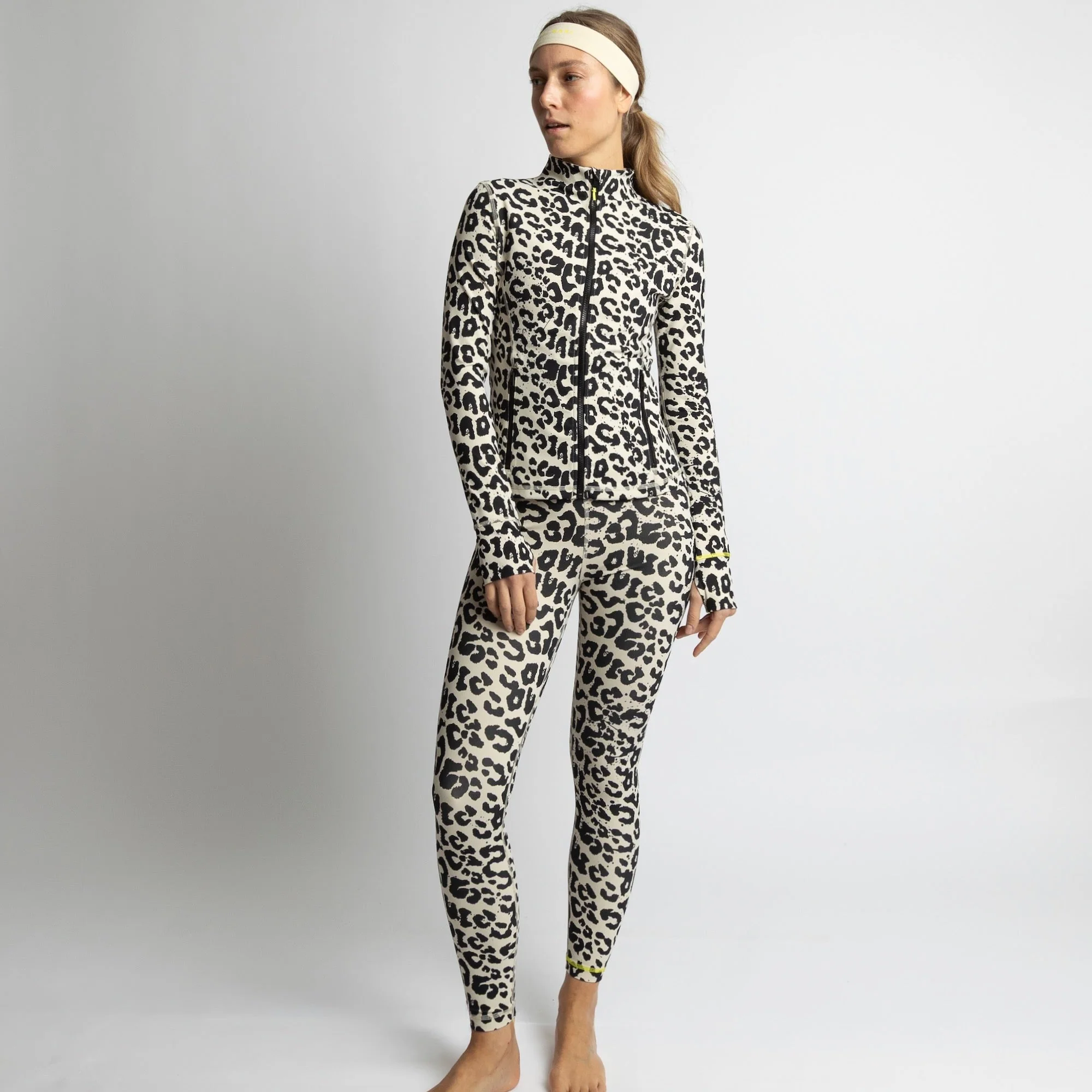 Activewear Jacket leo splashes black/sand - Image 3