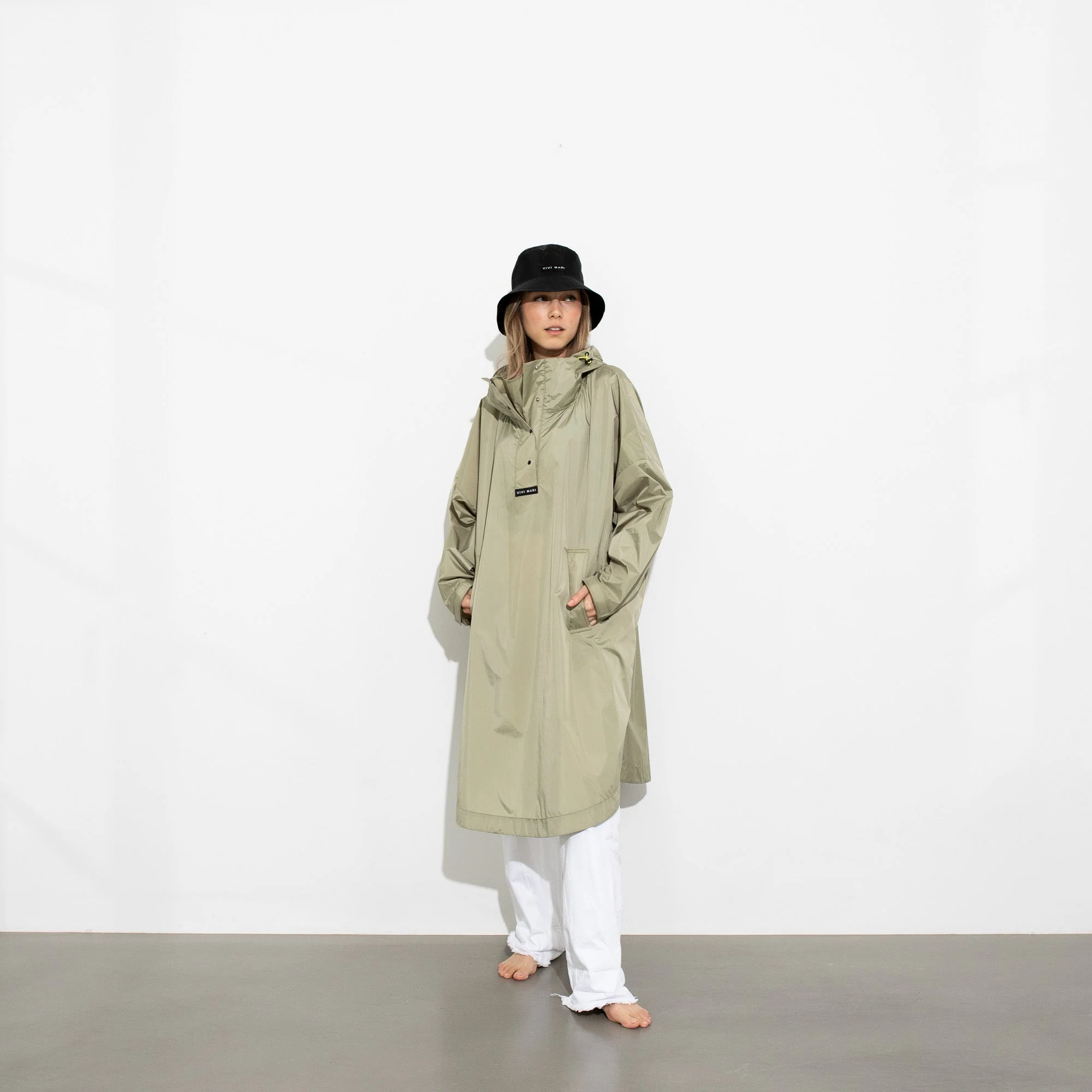 Raincoat solid pale olive - Image 31